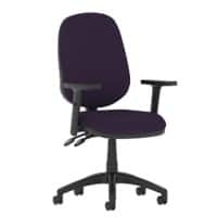 dynamic Eclipse II Operator Chair Permanent Contact Fabric Height-Adjustable Armrest Purple 120 kg Eclipse I 600 x 600 x 970 mm