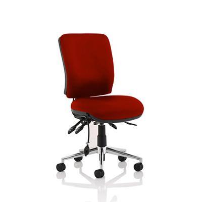 Dynamic Independent Seat & Back Task Operator Chair Without Arms Chiro Ginseng Chilli Seat Without Headrest Medium Back