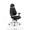 Dynamic Synchro Tilt Posture Chair Removable Arms Chiro Plus Ultimate Black Seat With Adjustable Headrest High Back