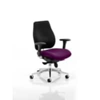dynamic Stevia Posture Chair Synchro Tilt Fabric Optional Armrest Purple 150 kg Chiro Plus 710 x 690 x 1,010 mm