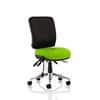 Dynamic Independent Seat & Back Task Operator Chair Without Arms Chiro Black Back, Myrrh Green Seat Without Headrest Medium Back