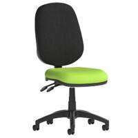 Dynamic Permanent Contact Backrest Task Operator Chair Without Arms Eclipse Plus Myrrh Green Seat Without Headrest High Back