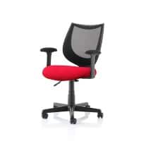 Dynamic Basic Tilt Task Operator Chair Fixed Arms Camden Black Back, Bergamot Cherry Seat Without Headrest Medium Back