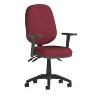 Dynamic Permanent Contact Backrest Task Operator Chair Height Adjustable Arms Eclipse Plus III Ginseng Chilli Seat Without Headrest High Back