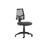 Dynamic Permanent Contact Backrest Task Operator Chair Loop Arms Eclipse II Black Back, Charcoal Seat Without Headrest Medium Back