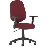 dynamic Eclipse I Operator Chair Permanent Contact Fabric Height-Adjustable Armrest Red 120 kg Eclipse I 600 x 600 x 1,010 mm