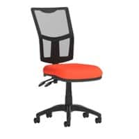 Dynamic Permanent Contact Backrest Task Operator Chair Without Arms Eclipse II Black Back, Orange Seat Without Headrest High Back