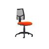 Dynamic Permanent Contact Backrest Task Operator Chair Without Arms Eclipse II Black Back, Orange Seat Without Headrest High Back