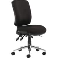 Dynamic Independent Seat & Back Task Operator Chair Without Arms Chiro Black Seat Without Headrest Medium Back
