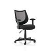 Dynamic Basic Tilt Task Operator Chair Removable Arms Camden Black Back, Black Seat Without Headrest Medium Back