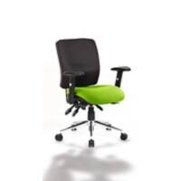 dynamic Stevia Operator Chair Synchro Tilt Fabric Height-Adjustable Armrest Green 110 kg Chiro 650 x 590 x 900 mm