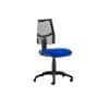 Dynamic Permanent Contact Backrest Task Operator Chair Without Arms Eclipse II Black Back, Blue Seat Without Headrest Medium Back