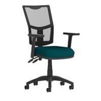 dynamic Eclipse II Operator Chair Permanent Contact Mesh Fabric Height-Adjustable Armrest Black, Maringa Teal 120 kg Eclipse Plus II 600 x 600 x 970 mm