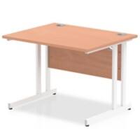 dynamic Impulse Straight Desk Rectangular Beech Cantilever 1,000 (W) x 800 (D) x 730 (H) mm MFC (Melamine Faced Chipboard)