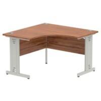 dynamic Impulse Corner Desk Corner Walnut Cantilever 1,200 (W) x 1,200 (D) x 730 (H) mm MFC (Melamine Faced Chipboard)