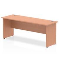 dynamic Impulse Straight Desk Rectangular Beech Base panel 1,800 (W) x 600 (D) x 730 (H) mm MFC (Melamine Faced Chipboard)