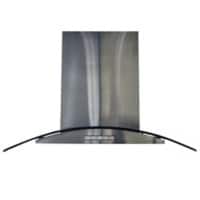 Statesman CGH60GS Chimney Cooker Hood Aluminum Grease Filter Stainless Steel, Glass Grey