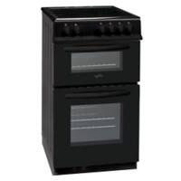 Statesman Double Oven EDC50B Electric Cooker Self-Clean ETC Enamel Metal Black