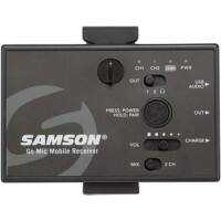 SAMSON Microphone Mobile Wireless Lavalier System GO MIC MOBILE Transmitter+Receiver With USB Audio And 3.5mm Ports Black