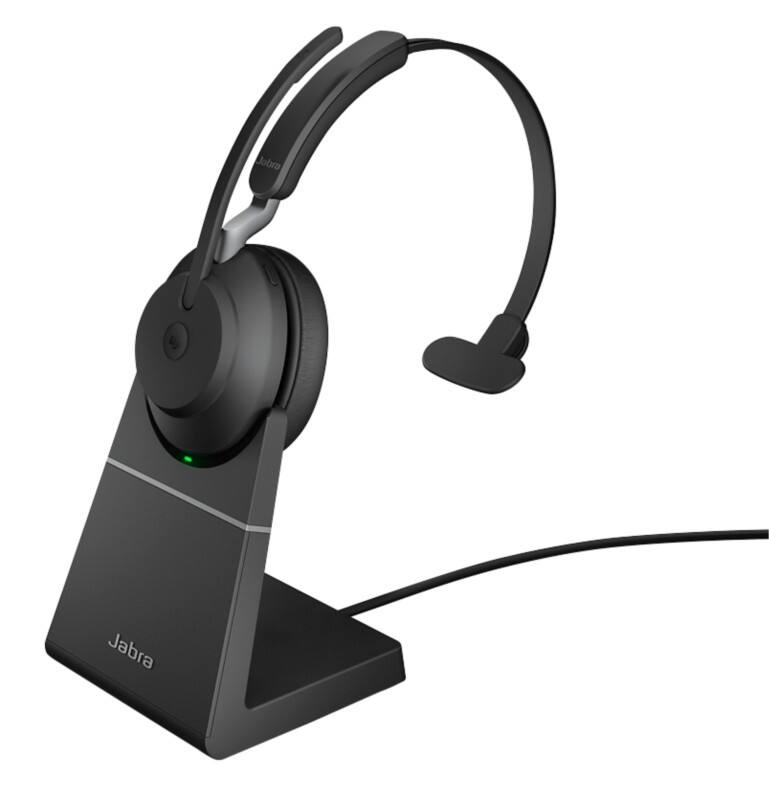 Jabra Evolve2 65 Wireless Headset Bluetooth, USB With Microphone Mono Black