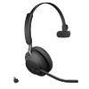 Jabra Evolve2 65 Wireless Mono Headset Over the Head Noise Cancelling Bluetooth with Microphone Black