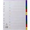 Concord Numerical Index 1-10 Extra Wide Polypropylene Assorted Colours 10 Numerical Indices