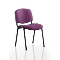 Dynamic Stacking Chair ISO Seat Tansy Purple Pack of 4 Without Arms Fabric