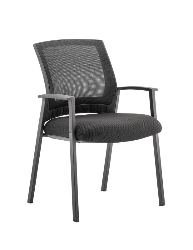 dynamic Metro Visitor Chair Fixed Armrest Black 115 kg Metro 600 x 510 x 870 mm