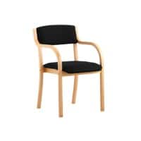 Dynamic Visitor Chair Fixed Armrest Madrid Seat Black