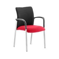 dynamic Academy Visitor Chair Fixed Armrest Bergamot Cherry Academy 620 x 570 x 870 mm