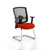 dynamic Portland Visitor Chair Height Adjustable Armrest Seat Tabasco Orange 650 x 590 x 920 mm Fabric