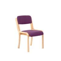 Dynamic Visitor Chair Madrid Seat Without Arms Fabric Tansy Purple