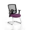 Dynamic Visitor Chair Adjustable Armrest Portland Seat Tansy Purple Fabric