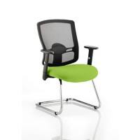 dynamic Portland Visitor Chair Height-Adjustable Armrest Green 115 kg Portland 650 x 590 x 920 mm
