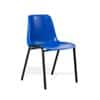 Dynamic Stacking Chair Polly Blue Pack of 4 Without Arms