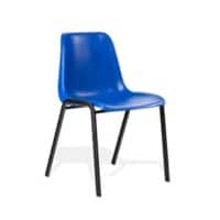 Dynamic Stacking Chair Polly Blue Pack of 4 Without Arms