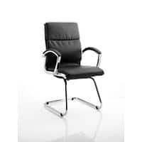 Dynamic Cantilever Chair Fixed Armrest Classic Seat Black