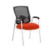 dynamic Portland Visitor Chair Fixed Armrest Seat Tabasco Orange 590 x 550 x 940 mm Fabric