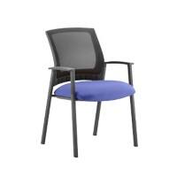 dynamic Metro Visitor Chair Fixed Armrest Blue 115 kg Metro 600 x 510 x 870 mm