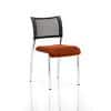 dynamic Brunswick Visitor Chair Without Armrest Chrome Frame Mesh Back Tabasco Orange 550 x 610 x 840 mm Fabric Seat