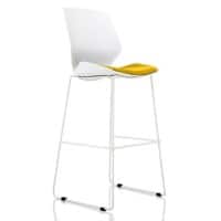 Dynamic Visitor Chair High Stool Florence Seat Senna Yellow Without Arms Fabric