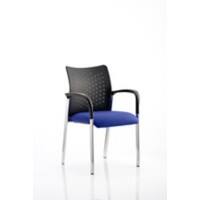 dynamic Academy Visitor Chair Fixed Armrest Blue Academy 620 x 570 x 870 mm