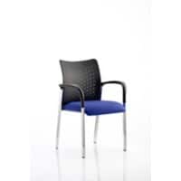 Dynamic Visitor Chair Fixed Armrest Academy Seat Stevia Blue