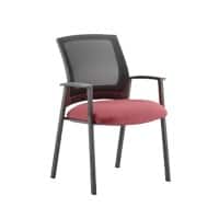dynamic Metro Visitor Chair Fixed Armrest Red 115 kg Metro 600 x 510 x 870 mm