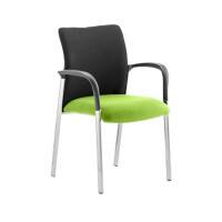 dynamic Academy Visitor Chair Fixed Armrest Green Academy 620 x 570 x 870 mm