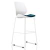 Dynamic Visitor Chair High Stool Florence Seat Maringa Teal Without Arms Fabric