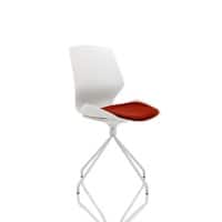 Dynamic Visitor Chair Florence Spindle Seat Ginseng Chilli Without Arms Fabric