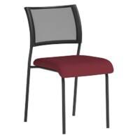 Dynamic Visitor Chair Brunswick Seat Ginseng Chilli Without Arms Fabric