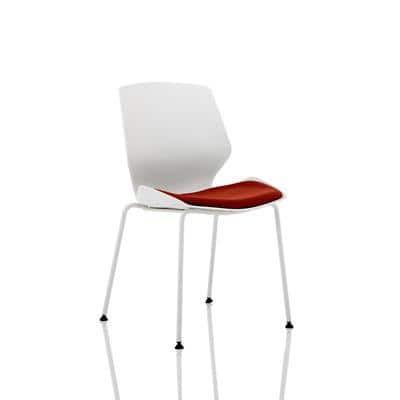 Dynamic Visitor Chair Florence Seat Ginseng Chilli Without Arms Fabric