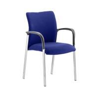 dynamic Academy Visitor Chair Fixed Armrest Blue Academy 620 x 570 x 870 mm